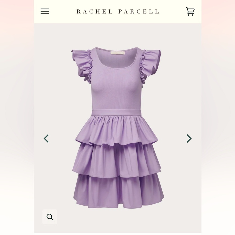 Ruffle Tank Dress Pastel lilac size 2